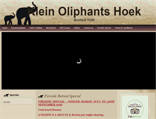 Tablet Screenshot of kleinoliphantshoek.co.za